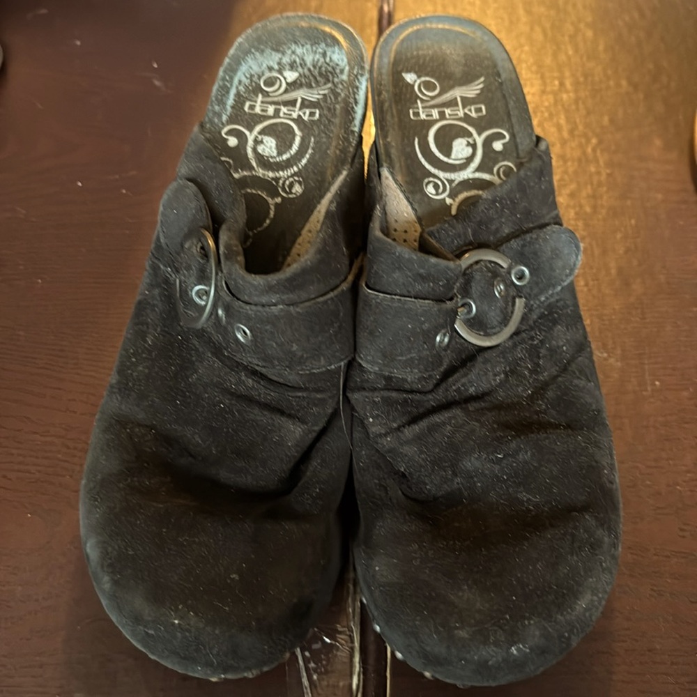 Dansko Nadine suede leather Clogs
